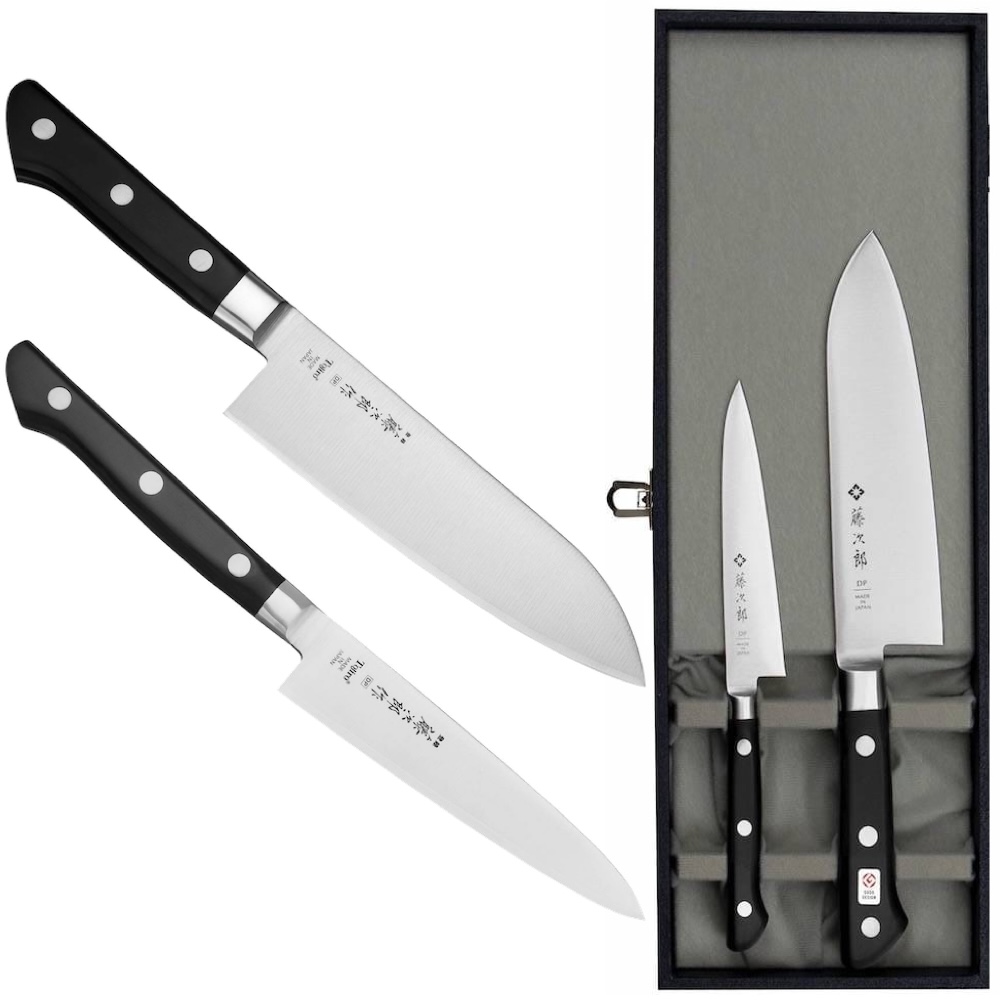 Sada 2 nožov Tojiro Classic VG-10 Japonský Univerzálny 12 cm a Santoku 17 cm