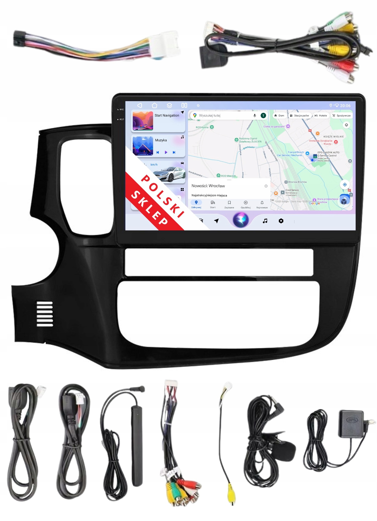 Navigace Rádio 2DIN Android Mitsubishi Outlander 3 III 3GB Dsp Carplay Lte