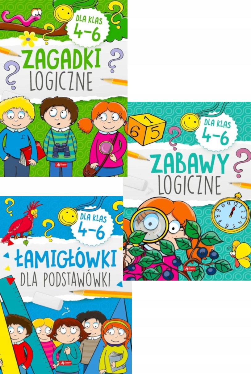 

Łamigłówki i zagadki logiczne klasy 4-6 Zestaw