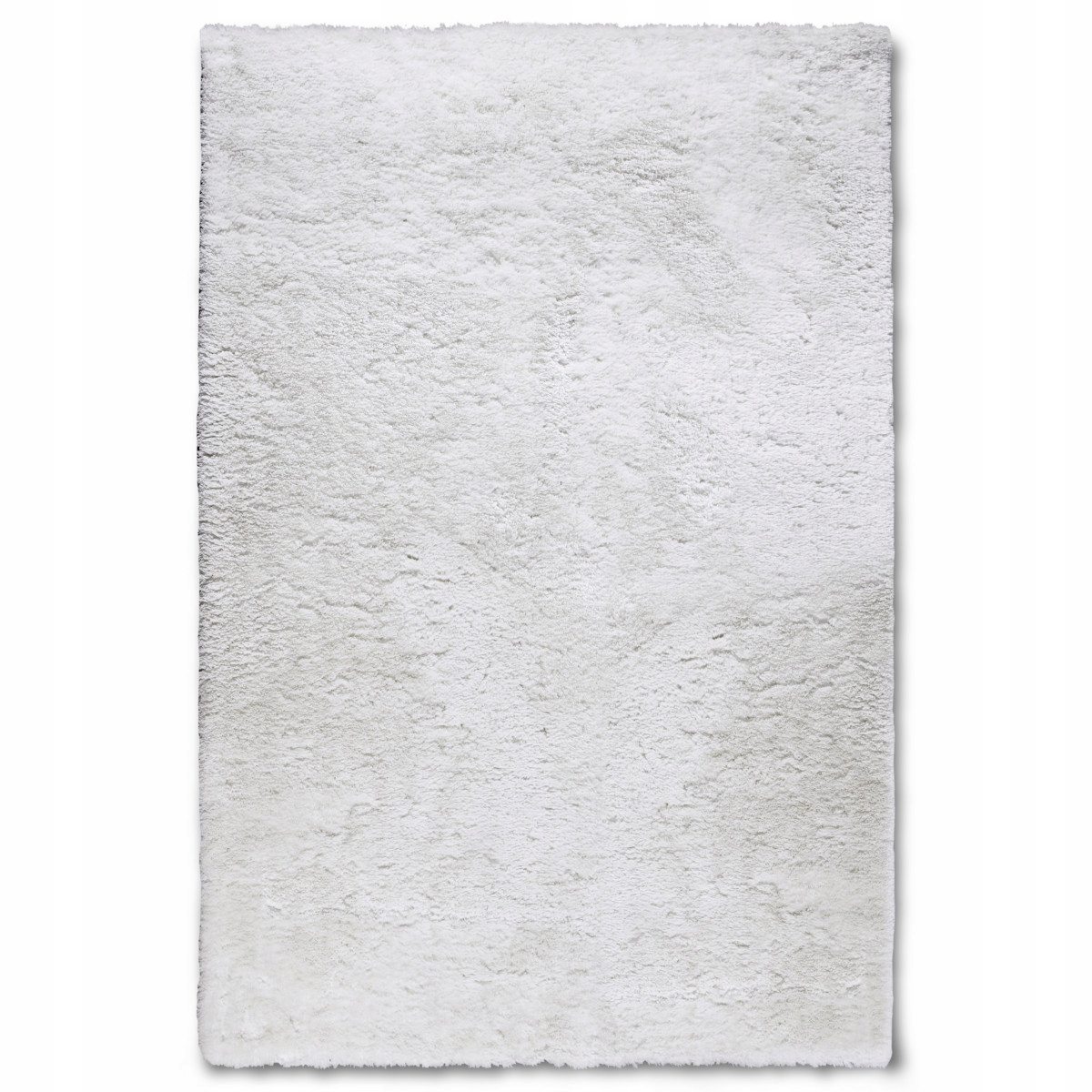Koberec plyšový shaggy do obývacího pokoje 160 x 230 cm, silný bílý, hustý, měkký