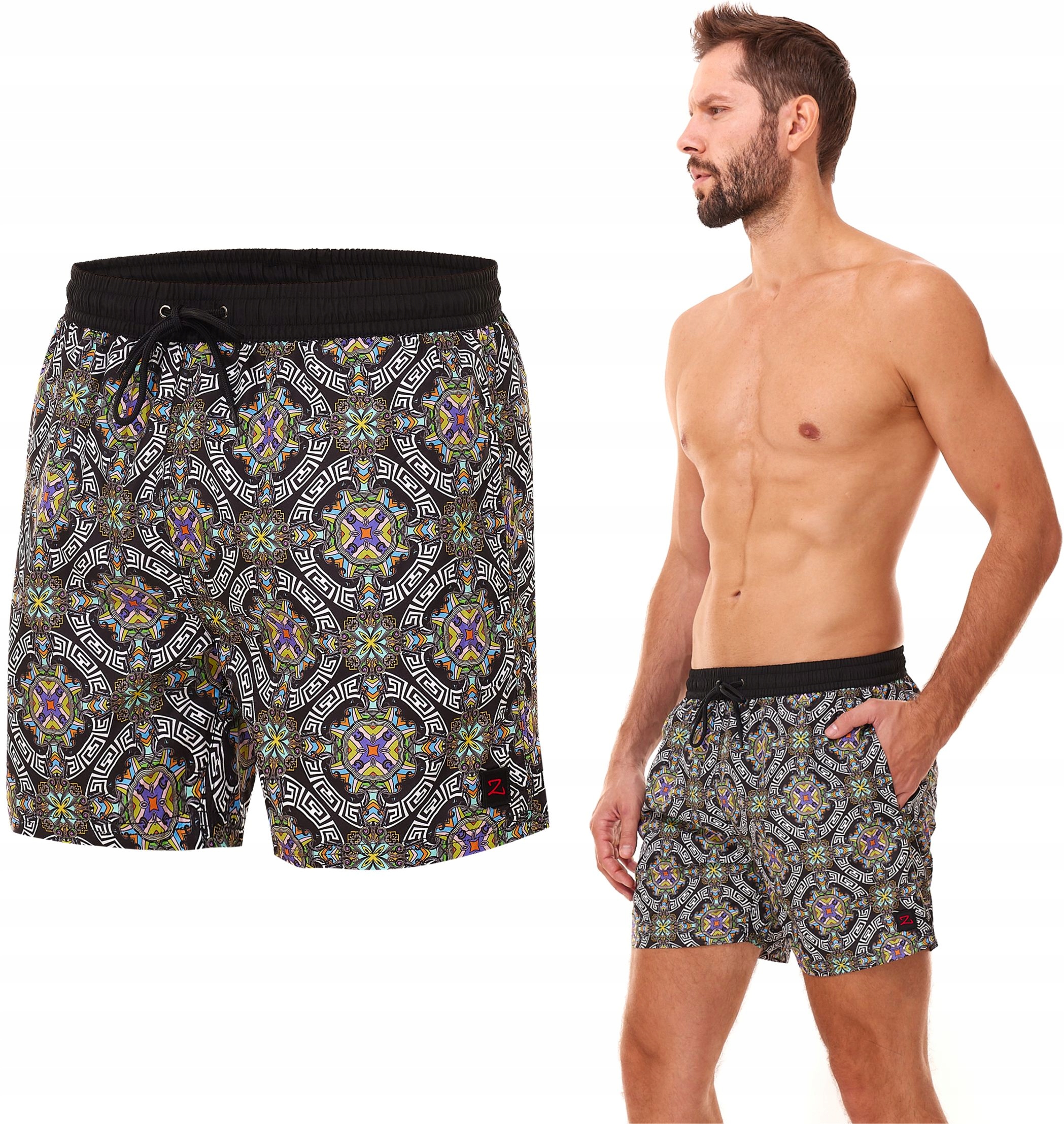 Szorty kąpielowe męskie Polskie spodenki plażowe kolorowe premium L Zagano