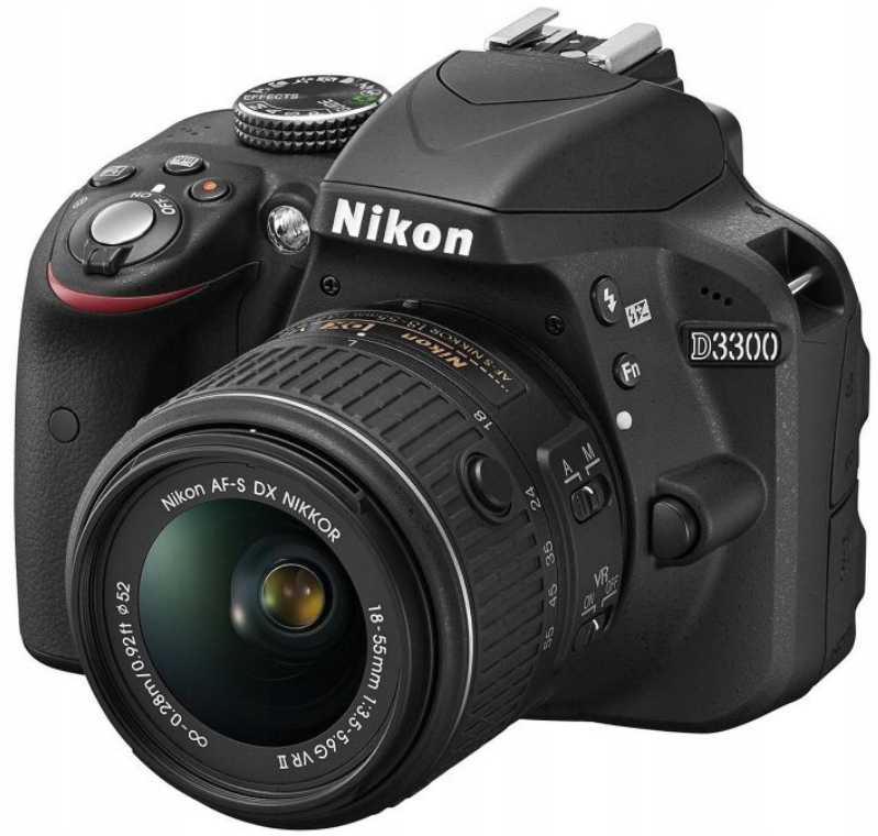 Aparat Nikon D3300 Obiektyw Af-s 18-55 Vr II +64GB+TORBA