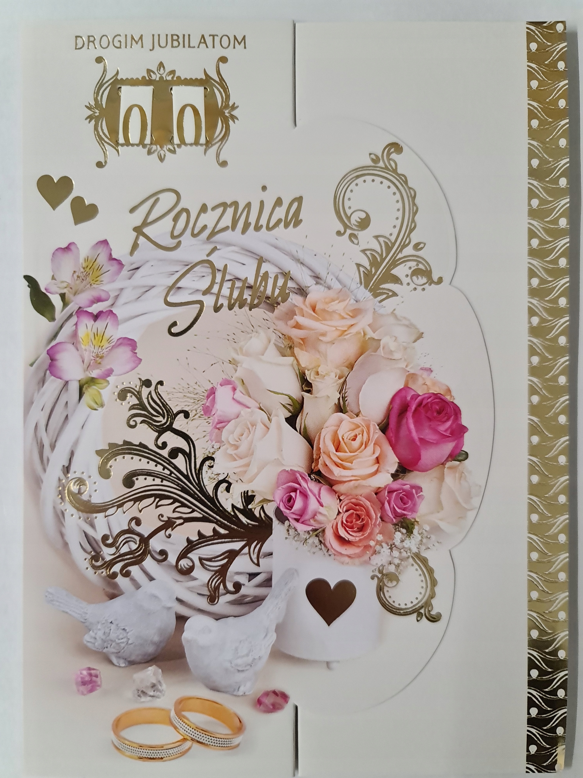 

Kartki na rocznicę ślubu z wymiennymi cyframi