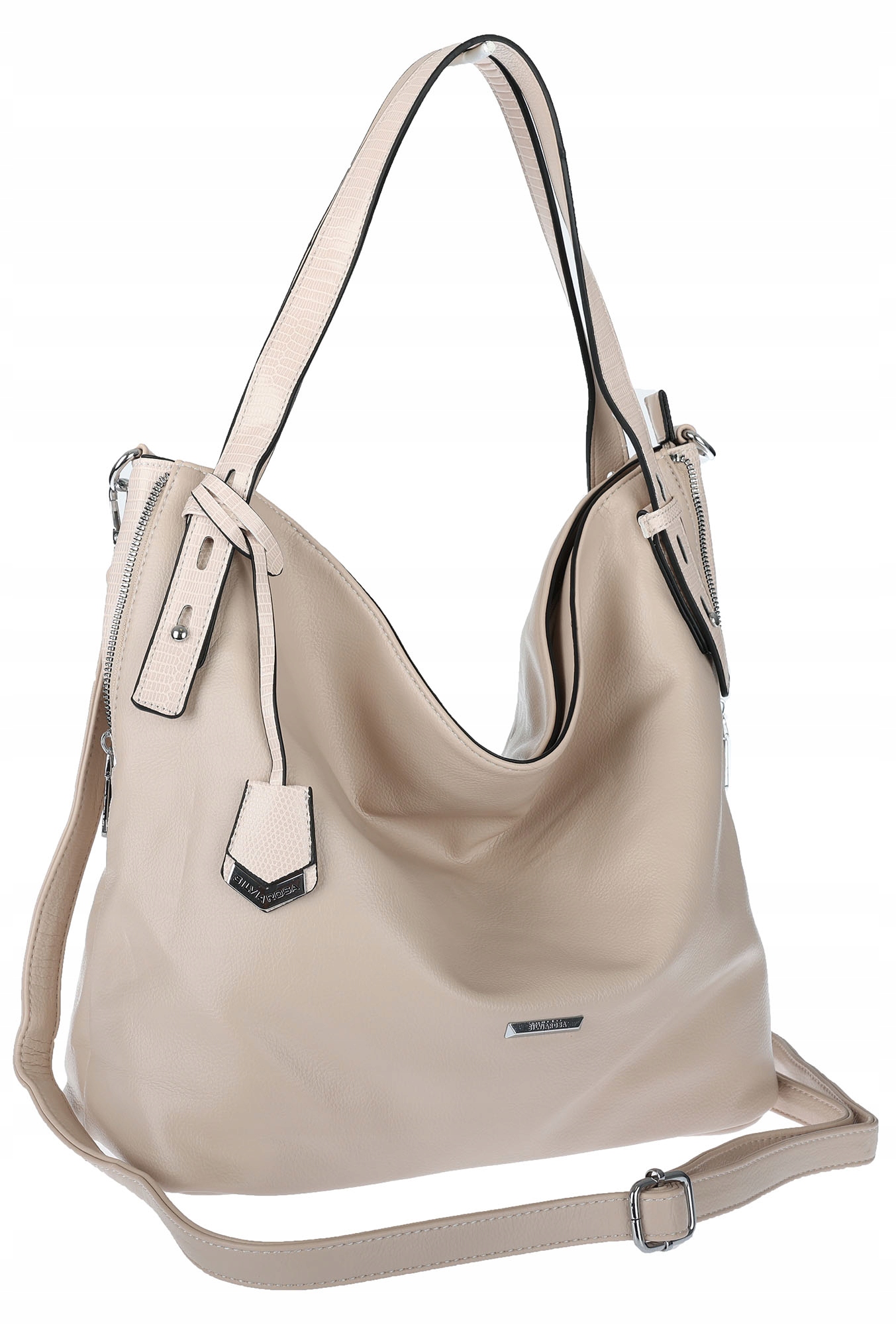 Dámská kabelka Přes Rameno Taška Shopper Módní taška přes rameno SR56 Béžová