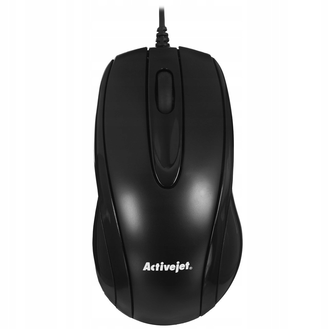 Activejet AMY-083 Mysz przewodowa Usb (optyczna 1000 Dpi czarna)