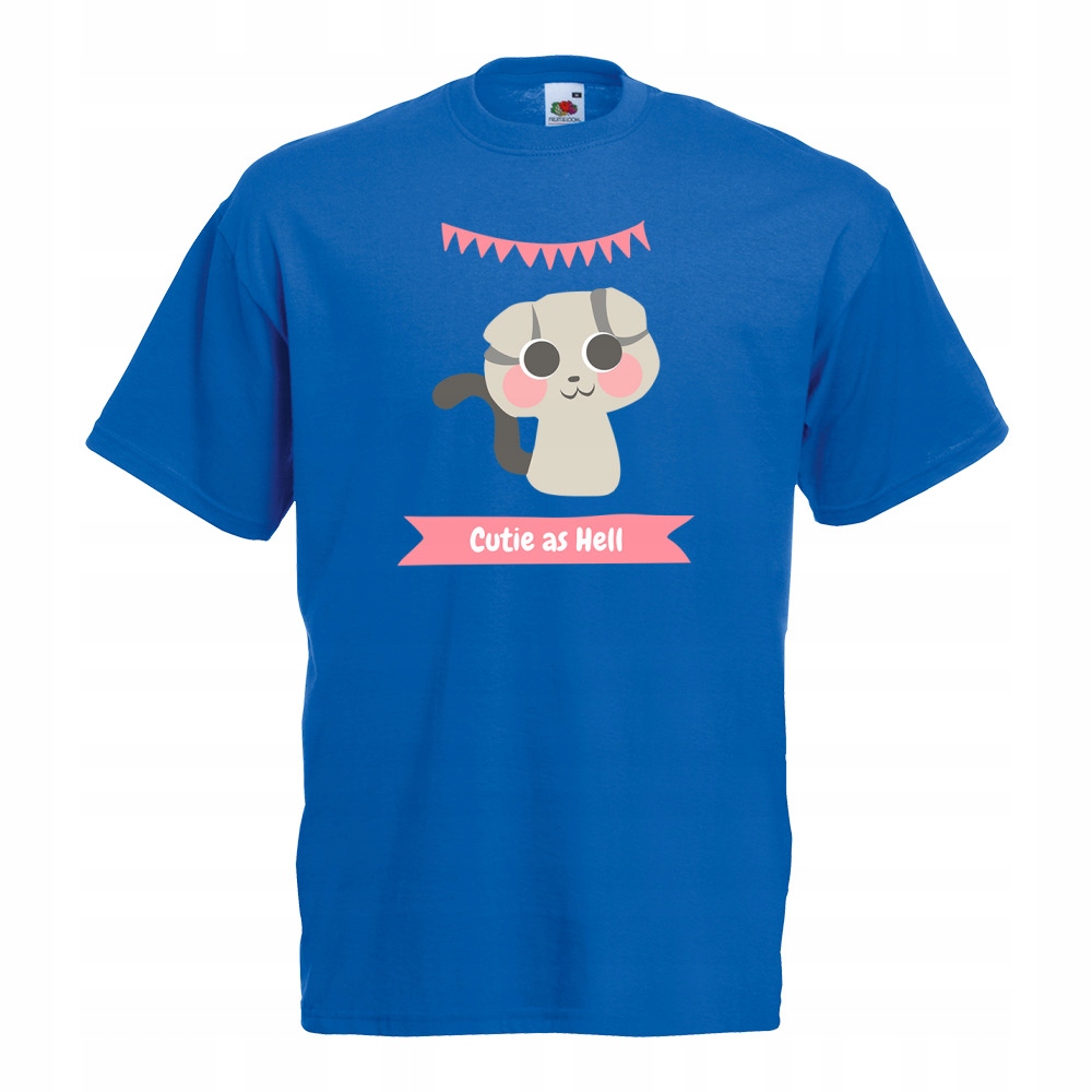 

Koszulka cutie kot kotek kociara XL niebieska
