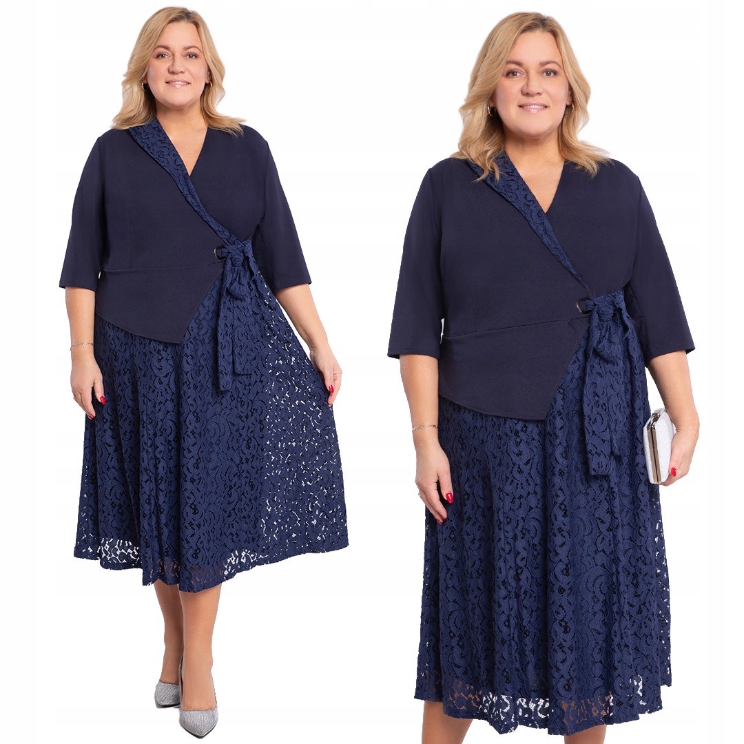 Modrá šaty sukně 54