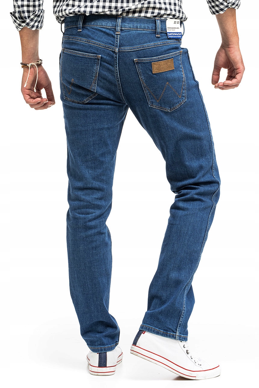 WRANGLER GREENSBORO MĘSKIE SPODNIE JEANSY W34 L32 Rozmiar 34/32