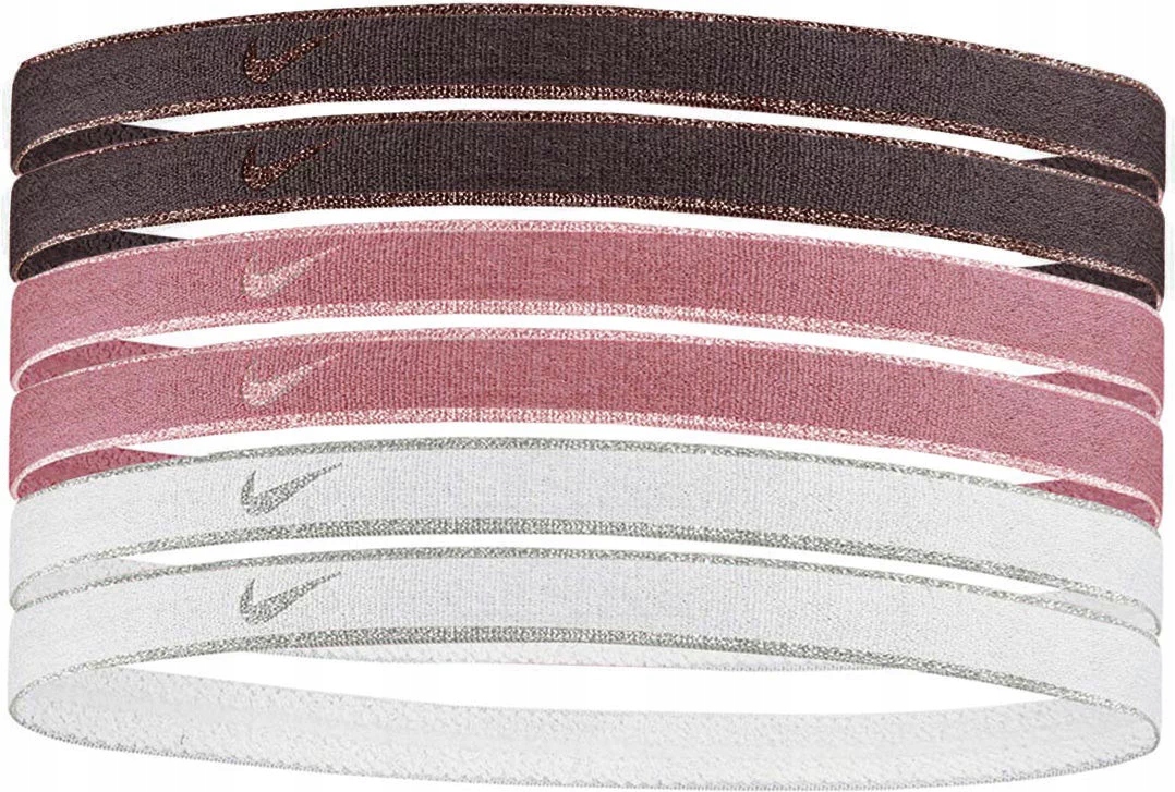 Opaski Na Włosy Swoosh Sport 6SZT. Nike One Size