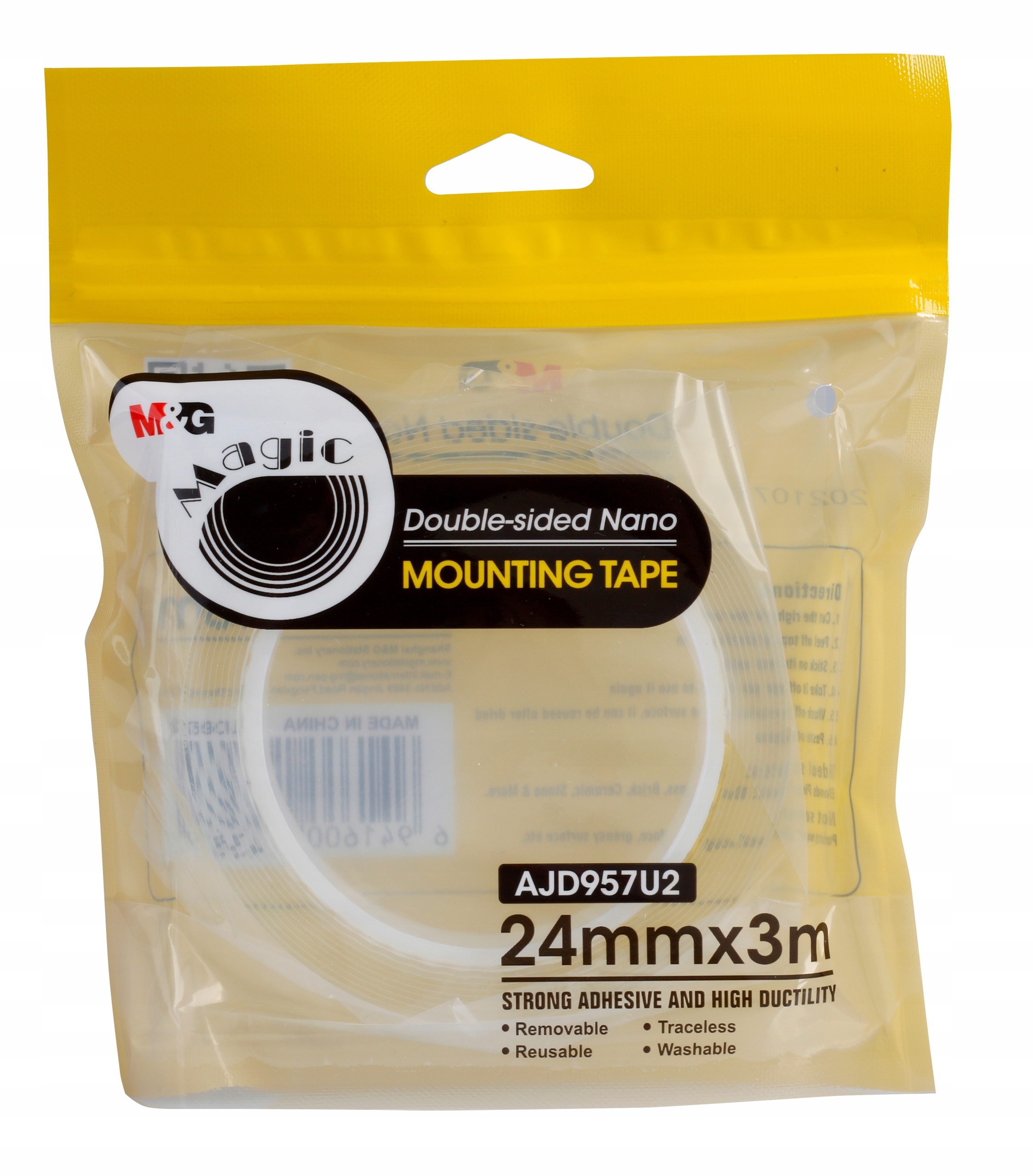 

Taśma montażowa Nano Tape dwustronna 24mm 3m Mg