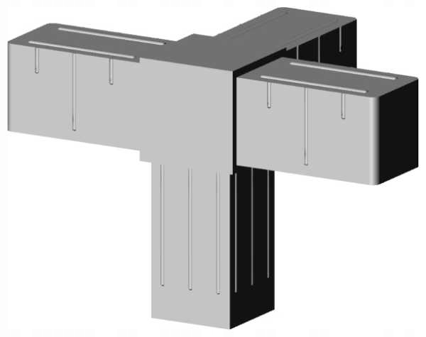 

Łącznik plastikowy 30x30x2 , 3D4 V30 X2