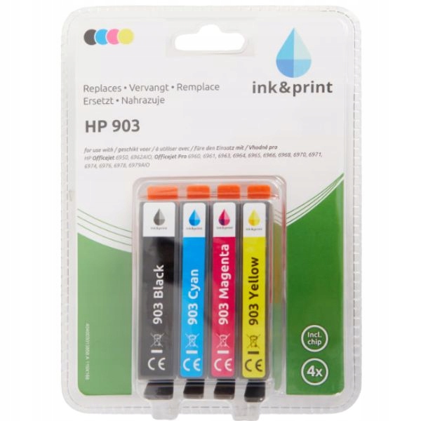 Tusz Hp 903 Zestaw Black Cyan Magenta Yellow