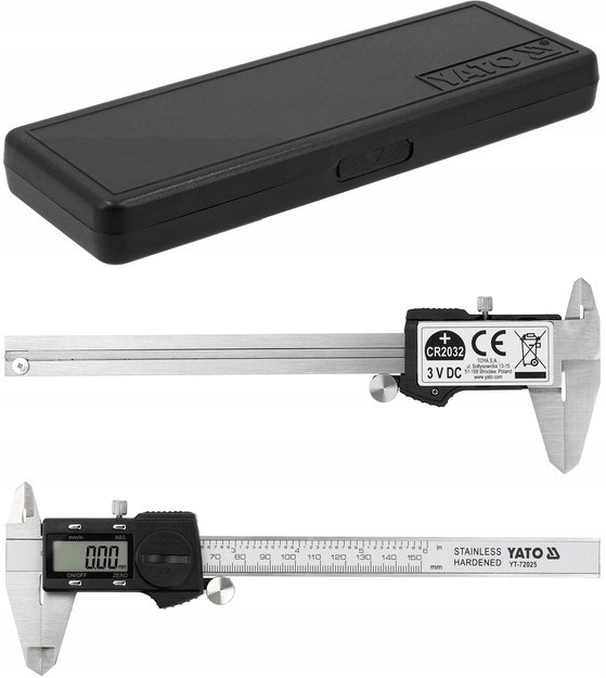 Posuvné Měřítko Nonius Mauzerka 150 0,03 MM Voděodolné Yato YT-72025