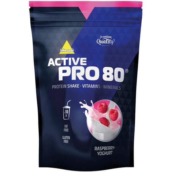 Inkospor Active Pro 80 500 g – protein s příchutí malinového jogurtu