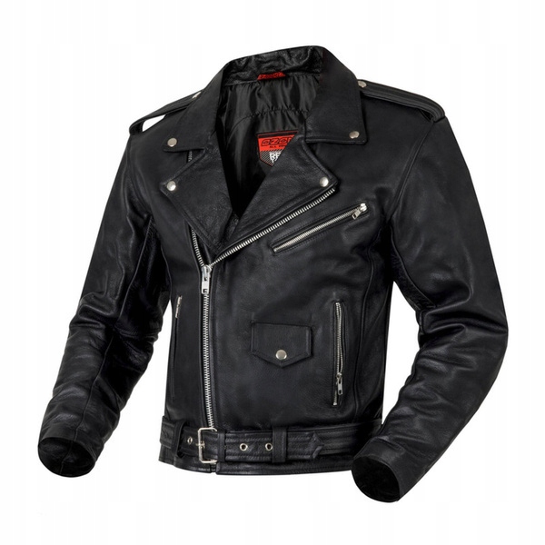Kožená bunda Ozone Ramones Black L