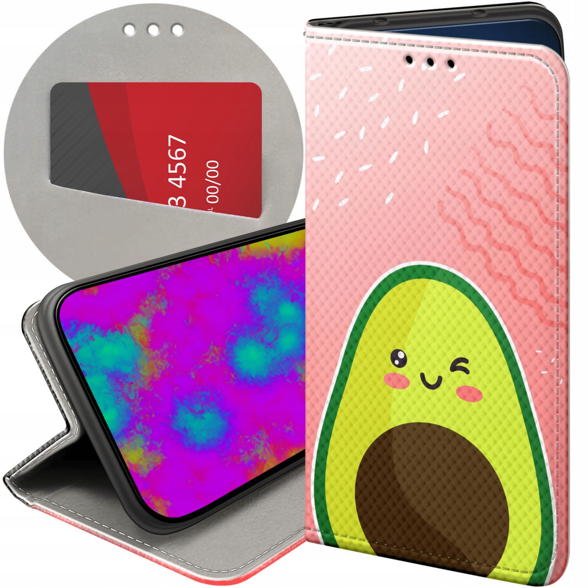 Etui Z Klapką Do Honor 400 Smart X7D 4G 5G Awokado Avocado Owoc