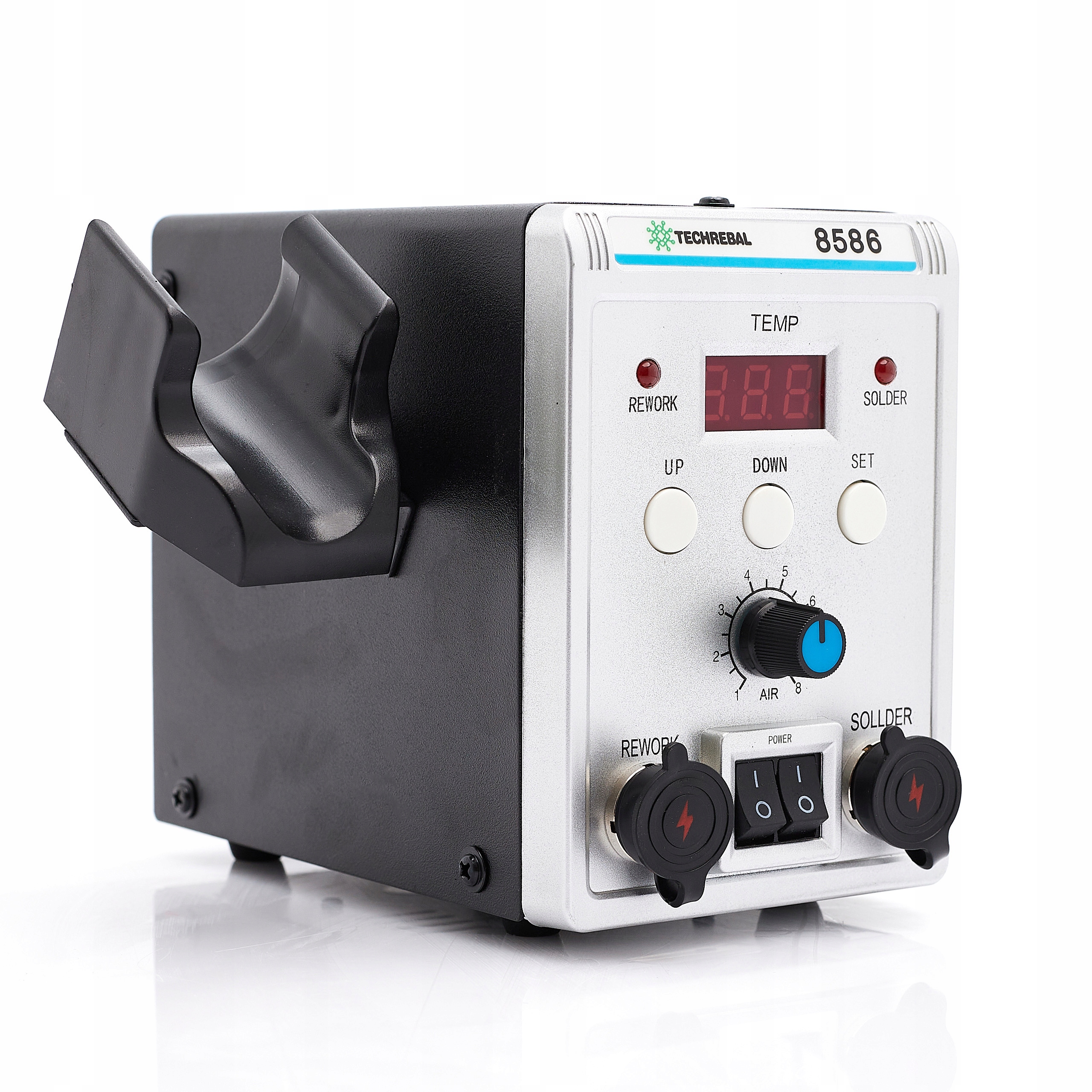 STACJA 2W1 LUTOWNICZA TECHREBAL 8586 HOT-AIR 760W Model 8586