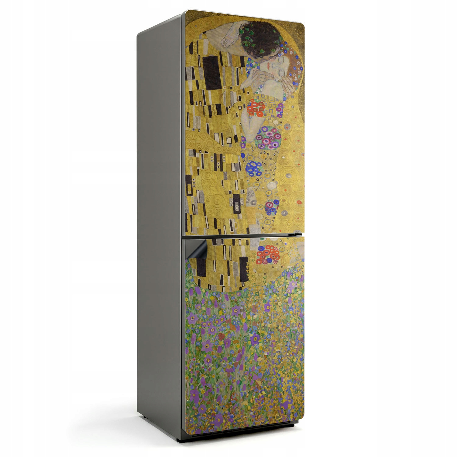 Magnetická ozdobná podložka pro změnu vzhledu ledničky Polibek Gustava Klimta