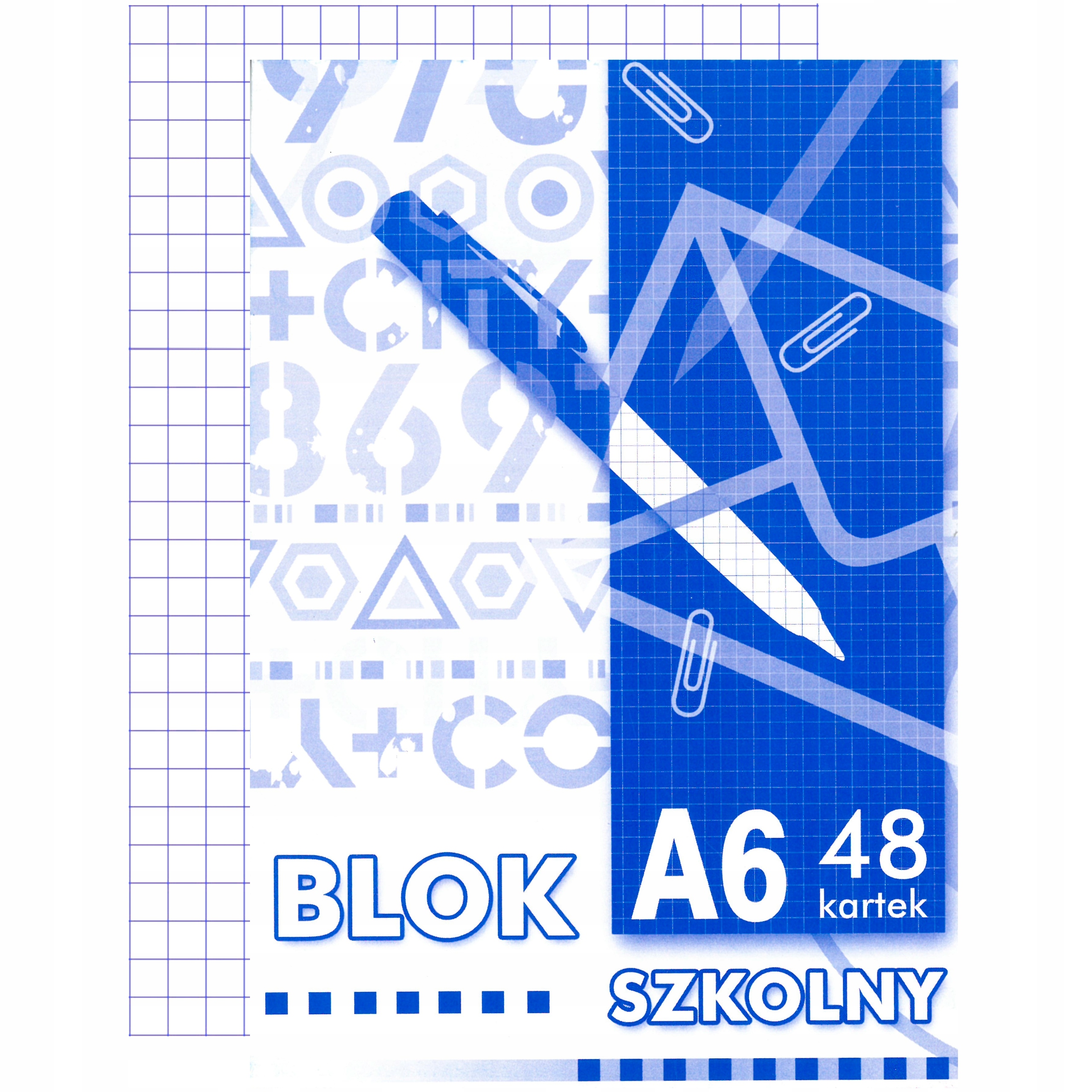 

Blok szkolny notatnikowy w kratkę A6 48 kartek