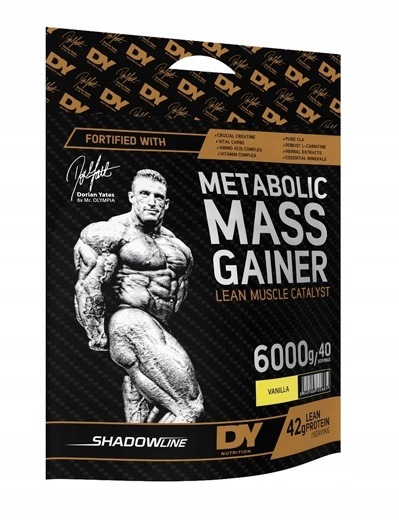 Dorian Yates Metabolic Mass Gainer, Vanilla, prášek, 6000 g