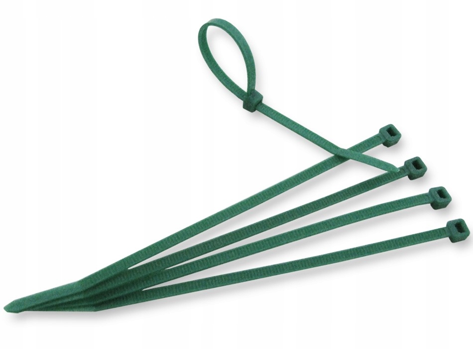 Trytytki Opaski Zaciskowe Kablowe 4,8x200mm GREEN 100szt TS1148200G Marka Bradas