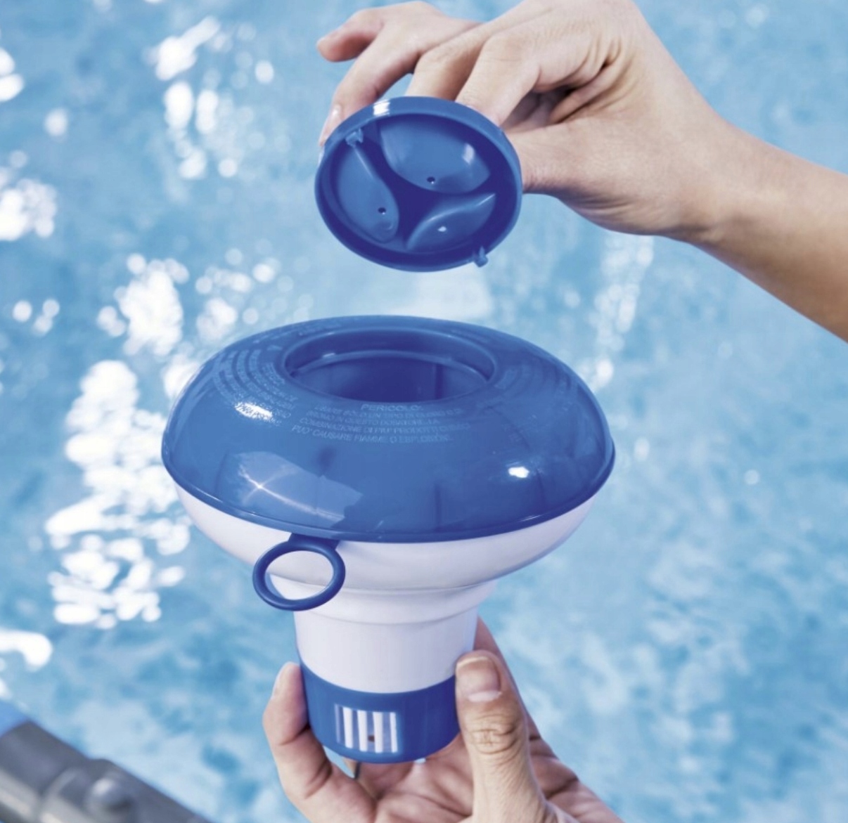 DOZOWNIK CHEMII Z TERMOMETREM DO TABLETEK 20G PŁYWAK BASEN Producent bez marki