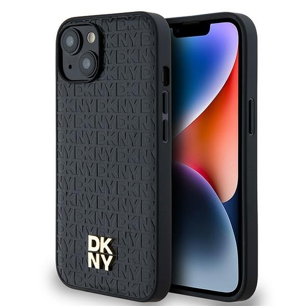 Dkny DKHMP14SPSHRPSK iPhone 14 15 13czarny/black hardcase Leather Monog