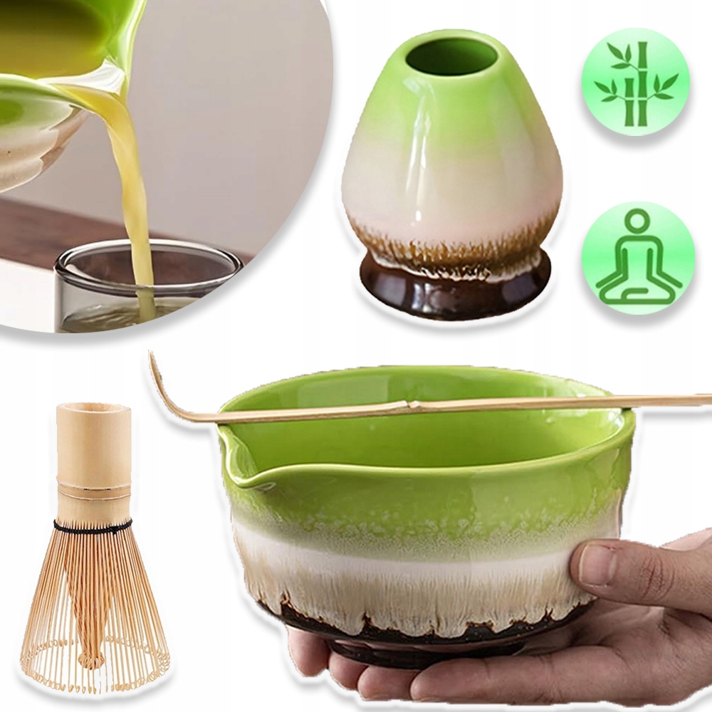 6W1 Zestaw Miotełka Pędzel Do Herbaty Matcha Trzepaczką Do Produkcja Matchy