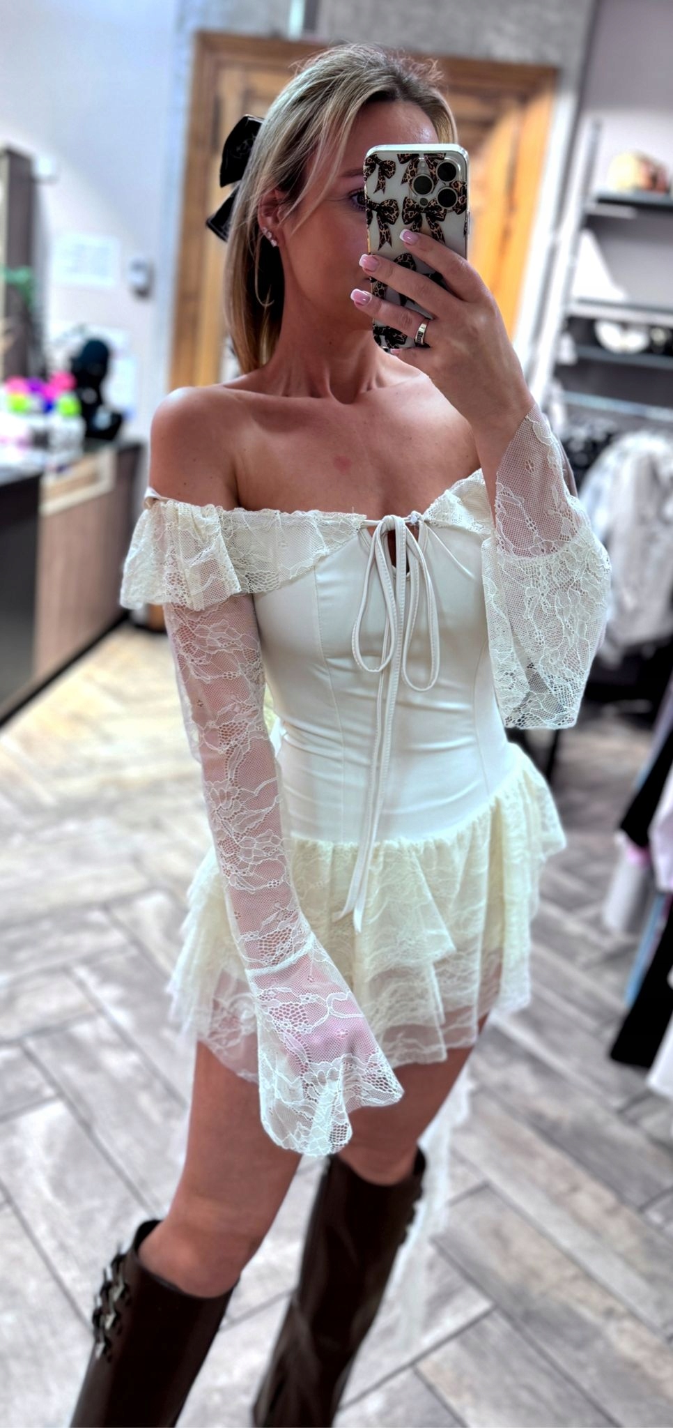 Dámská Kombinéza S Krajkou, Béžová, Unisize