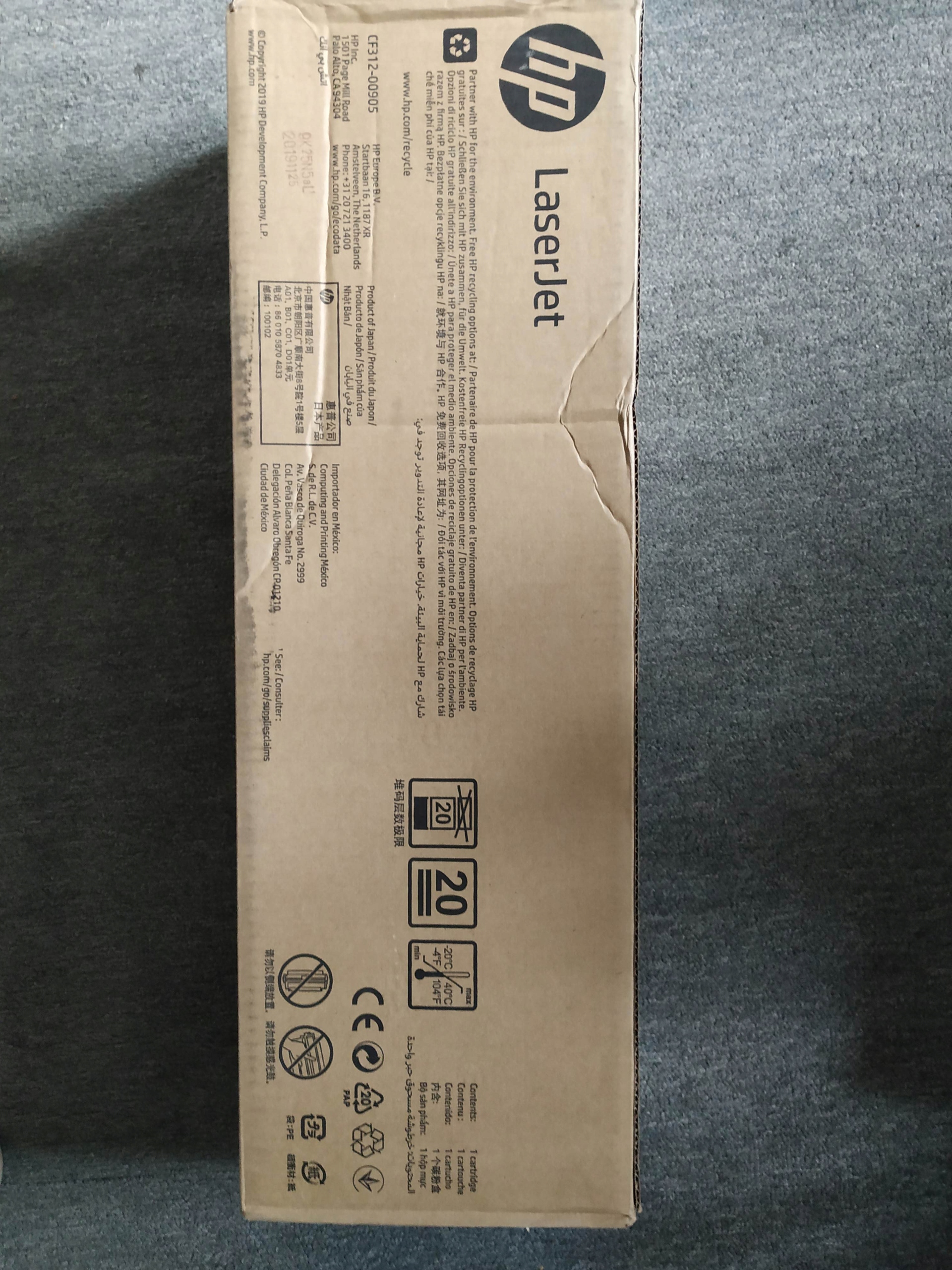 Originálny toner Hp 826A CF312A žltý (yellow) pre M855 Príležitosť