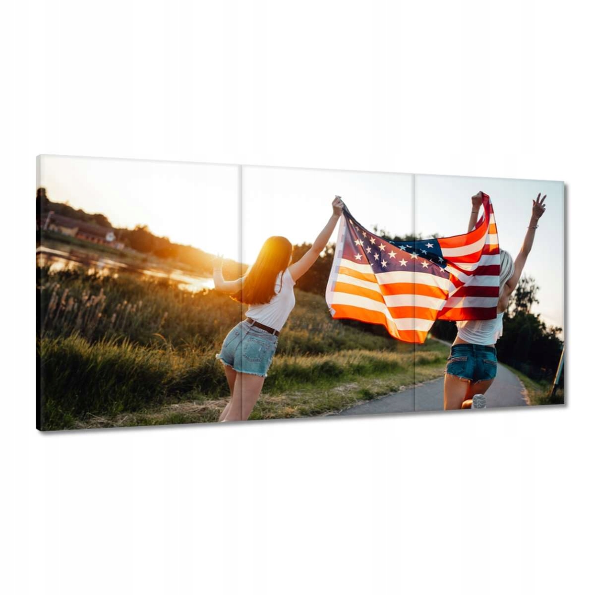 Obrazy 180x90 Beh k slobode Usa