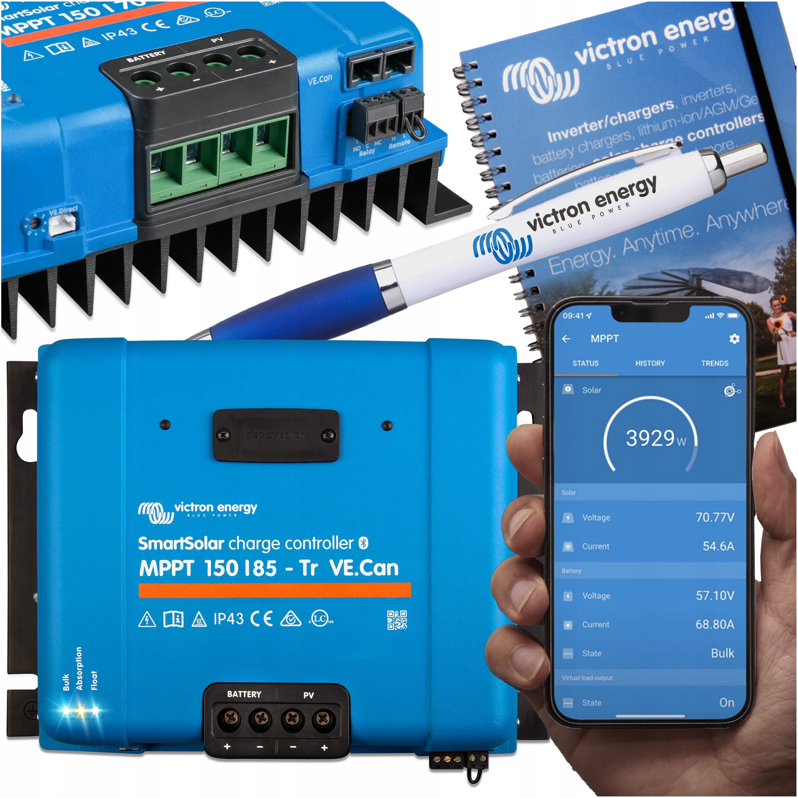 Solarny Regulator Ładowania SmartSolar Mppt 150/85 Tr VE.Can Victron Smart