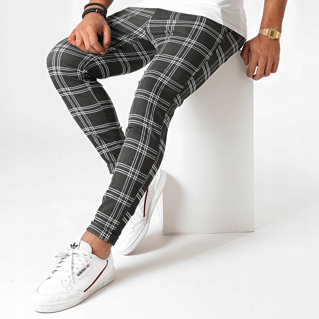 Pánské kalhoty Casual Chinos látkové Kratka Slim Fit
