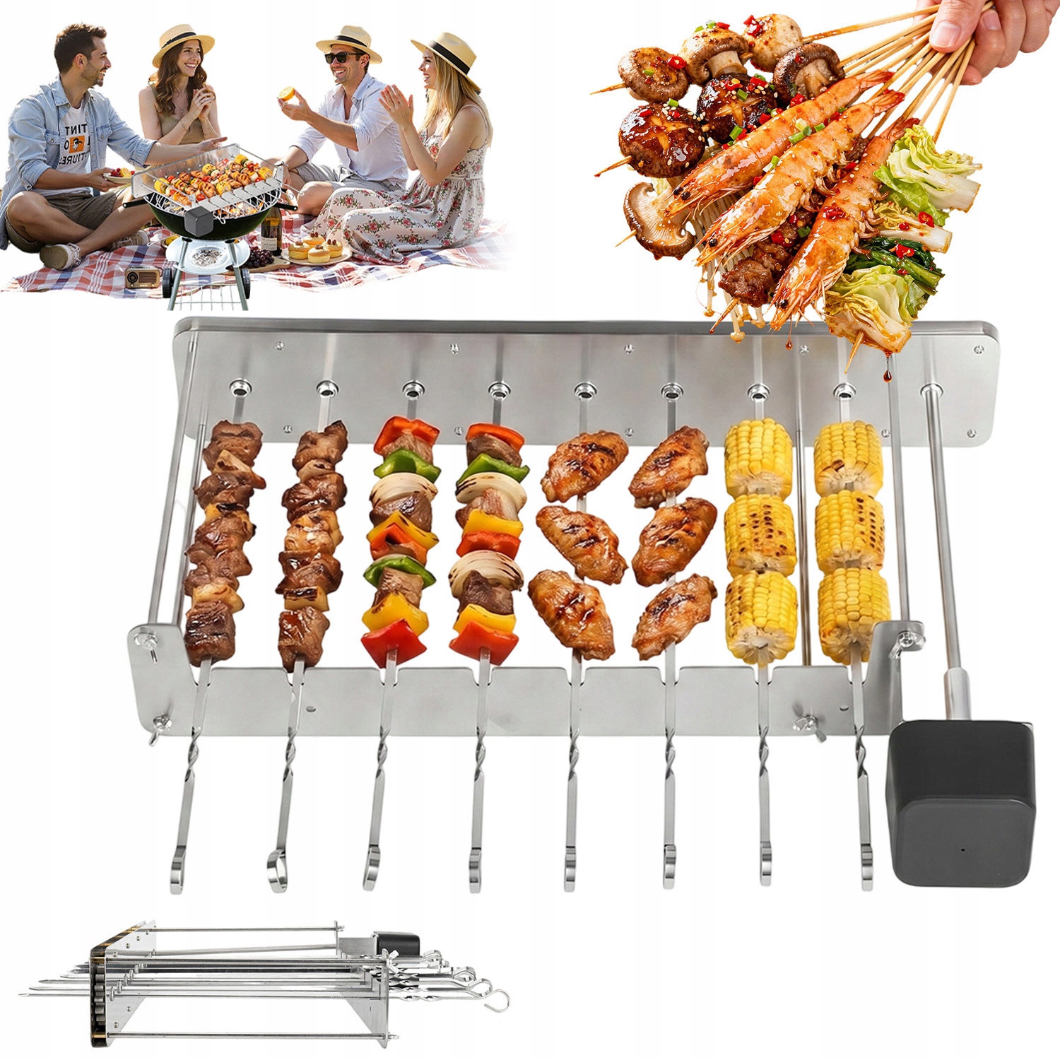 Barbecue Elektrický Stolní Elektrický Gril Přenosný Na Maso