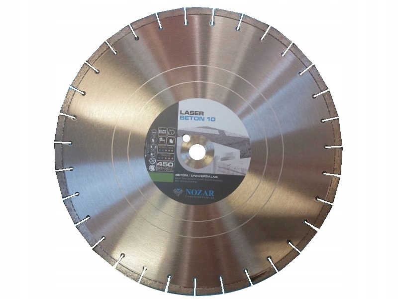 Tarcza diamentowa do betonu 450mm 10mm Nozar Laser jakość wysoka