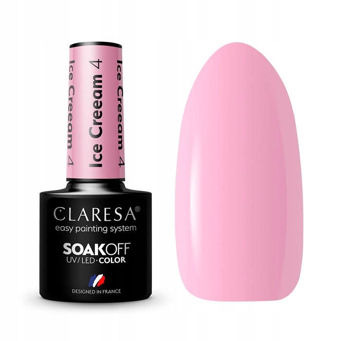 

Claresa Lakier hybrydowy Ice Cream 4 Soak Uv/led
