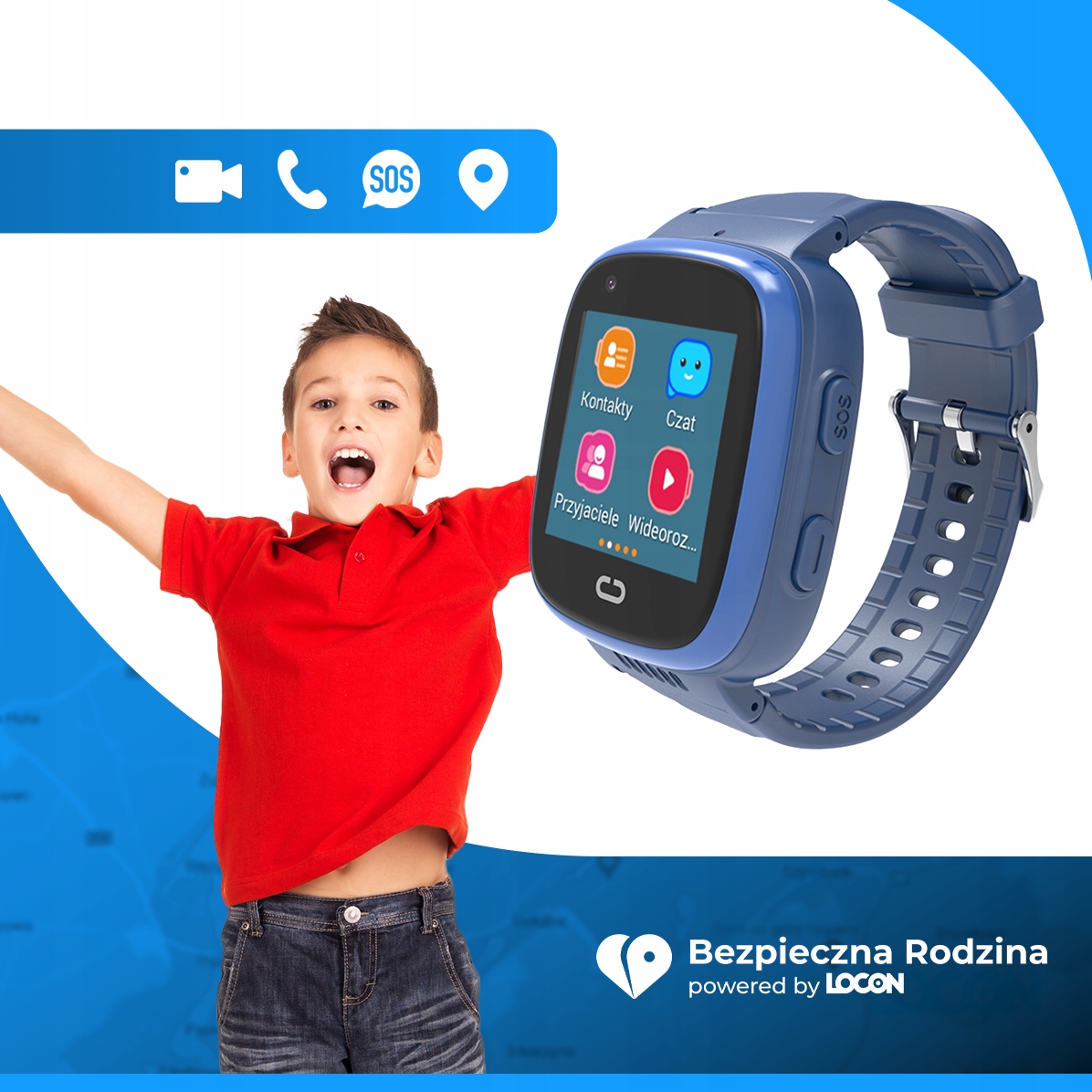 SMARTWATCH LOCON WATCH VIDEO GPS LOKALIZATOR PL Model inny