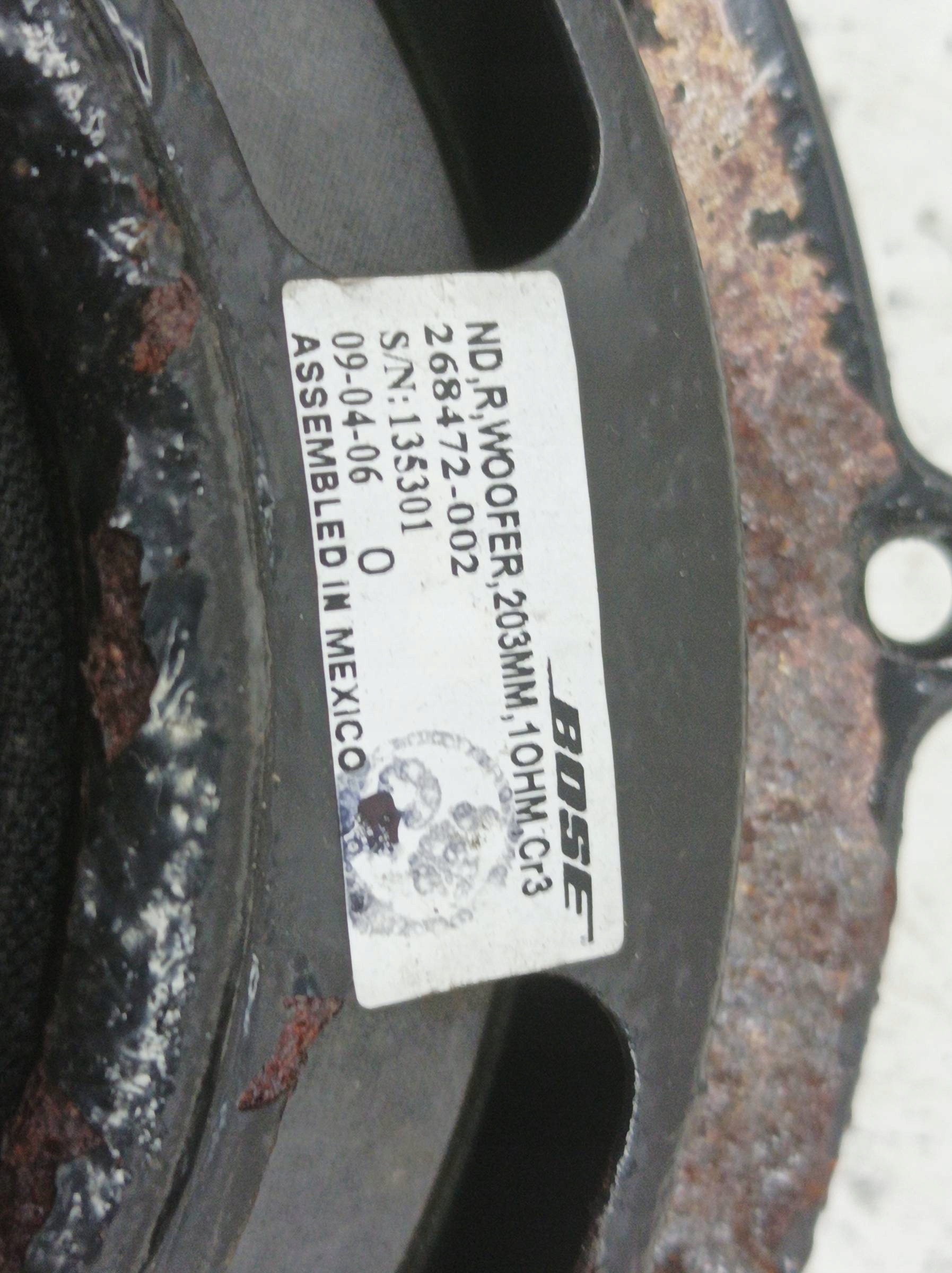 speaker KOMPLET 268472-002 Porsche Cayenne and (2002 – 2010)