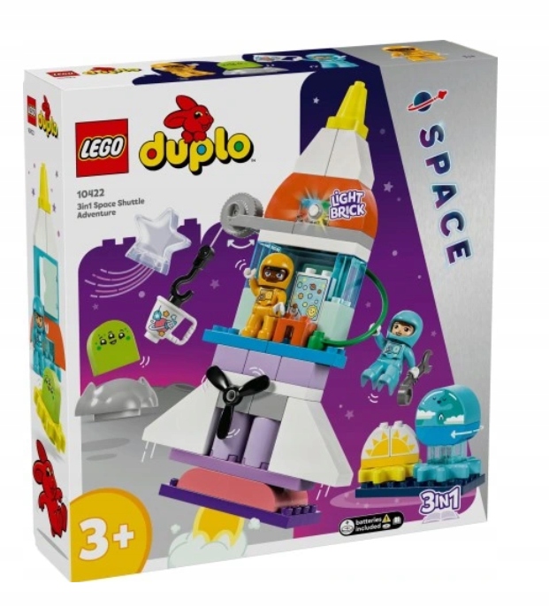 Lego 10422 Duplo Space – Vesmírné dobrodružství s raketoplánem 3V1