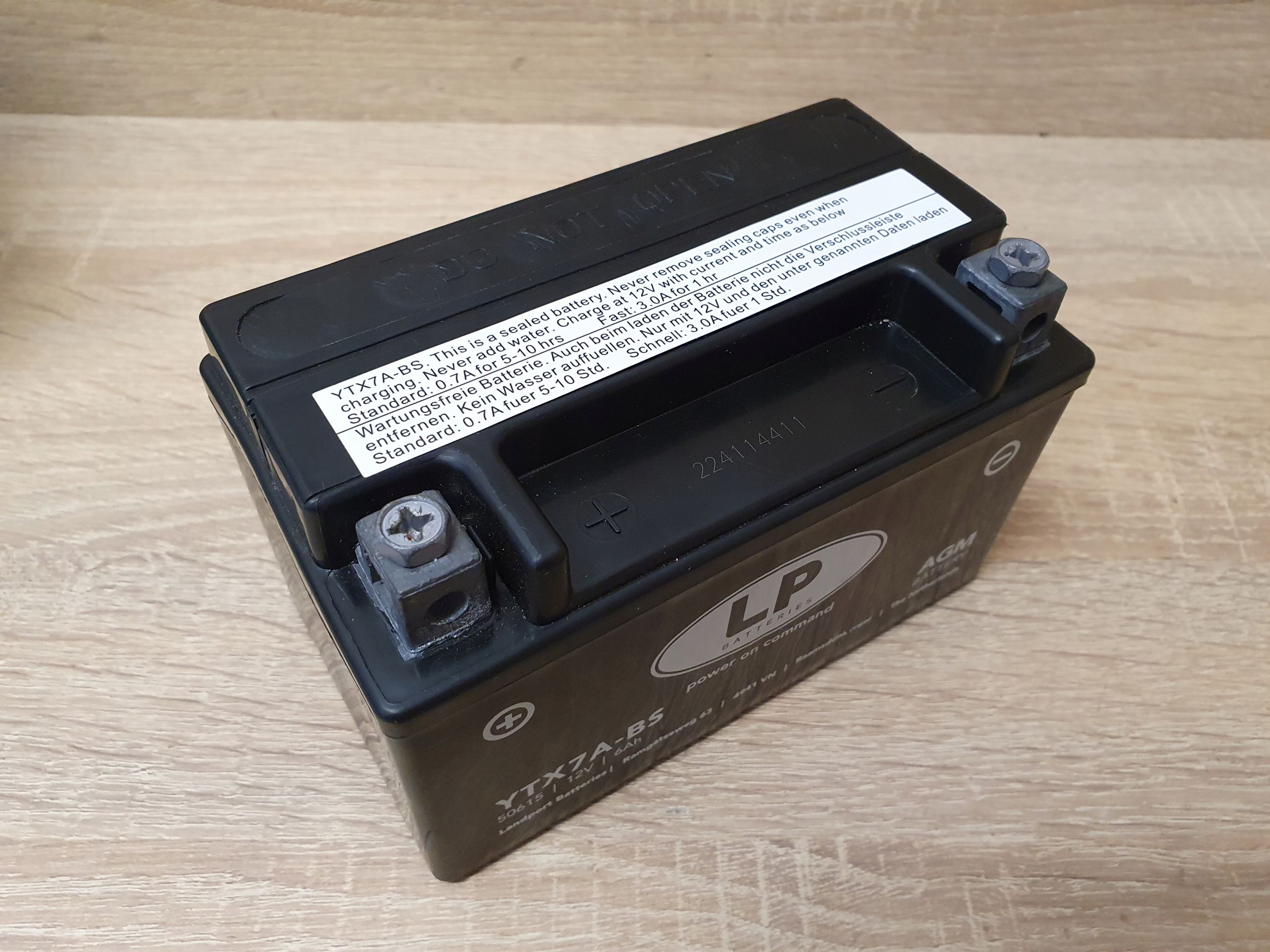 LANDPORT AKUMULATOR YTX7A-BS 12V 6AH Napięcie 12V