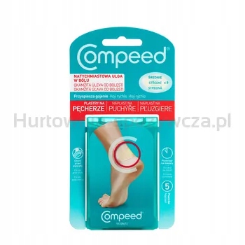 Compeed Náplasti na bubliny Průměrné 5 Ks