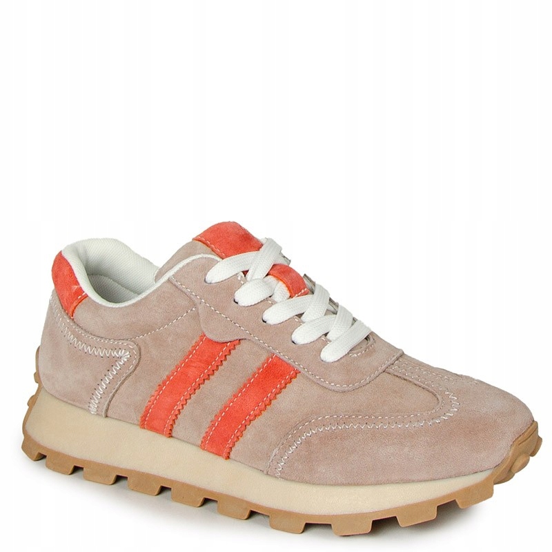 S.barski LR61-7071 Béžové Kožené Tenisky 37