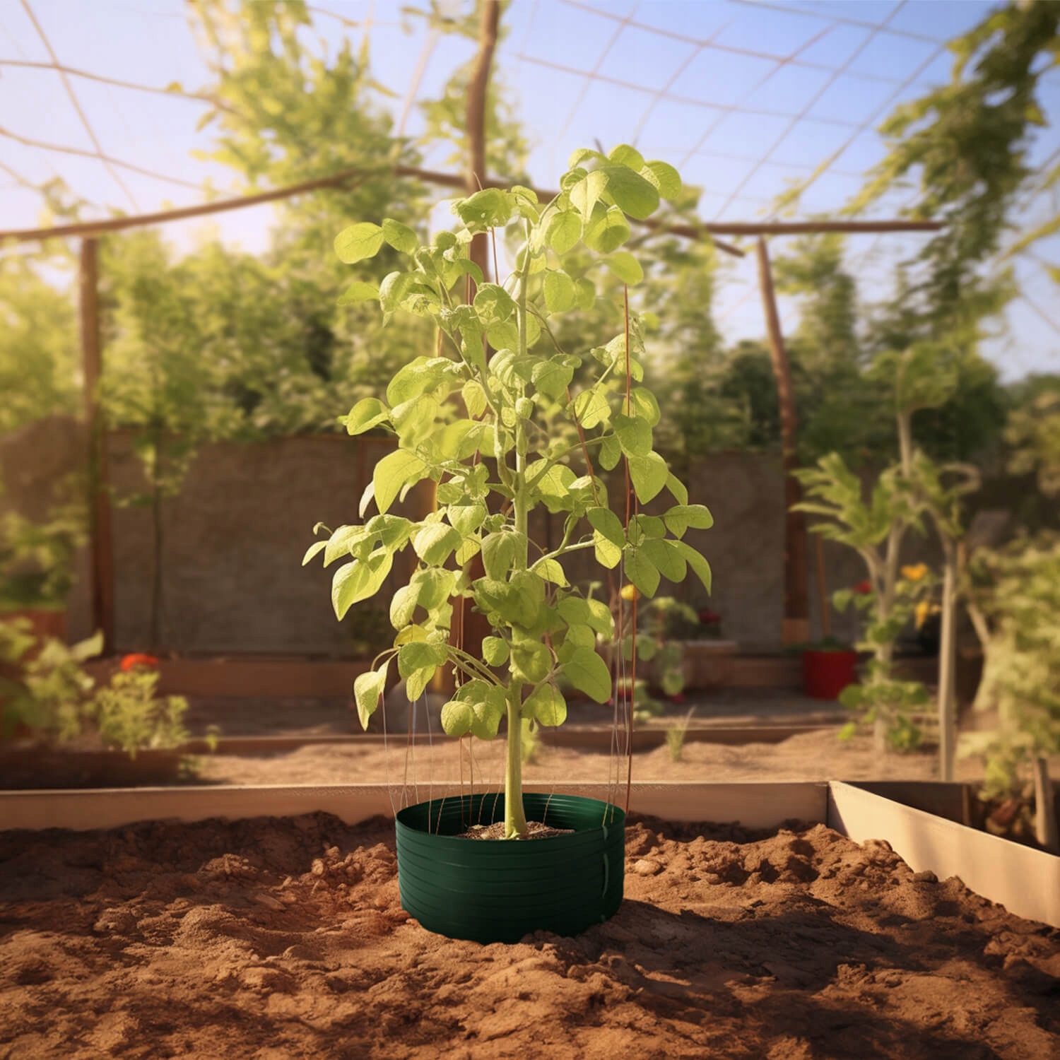 Pvc zavlažovací kruh spínací kvetináč kultivovaný kvetináč šedý 9,6 l