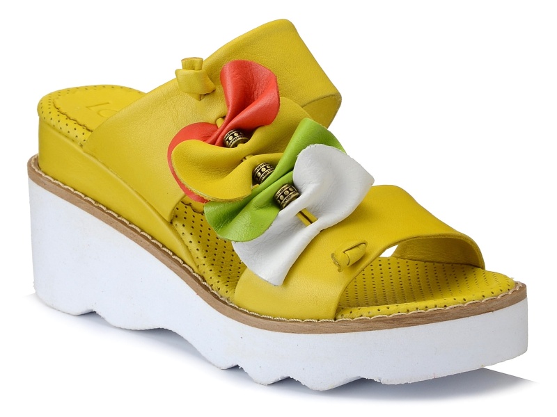 Klapki damskie na koturnie LORETTA VITALE 5761 39