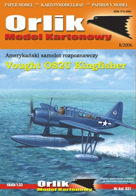 

Orlik Samolot Vought OS2U Kingfisher