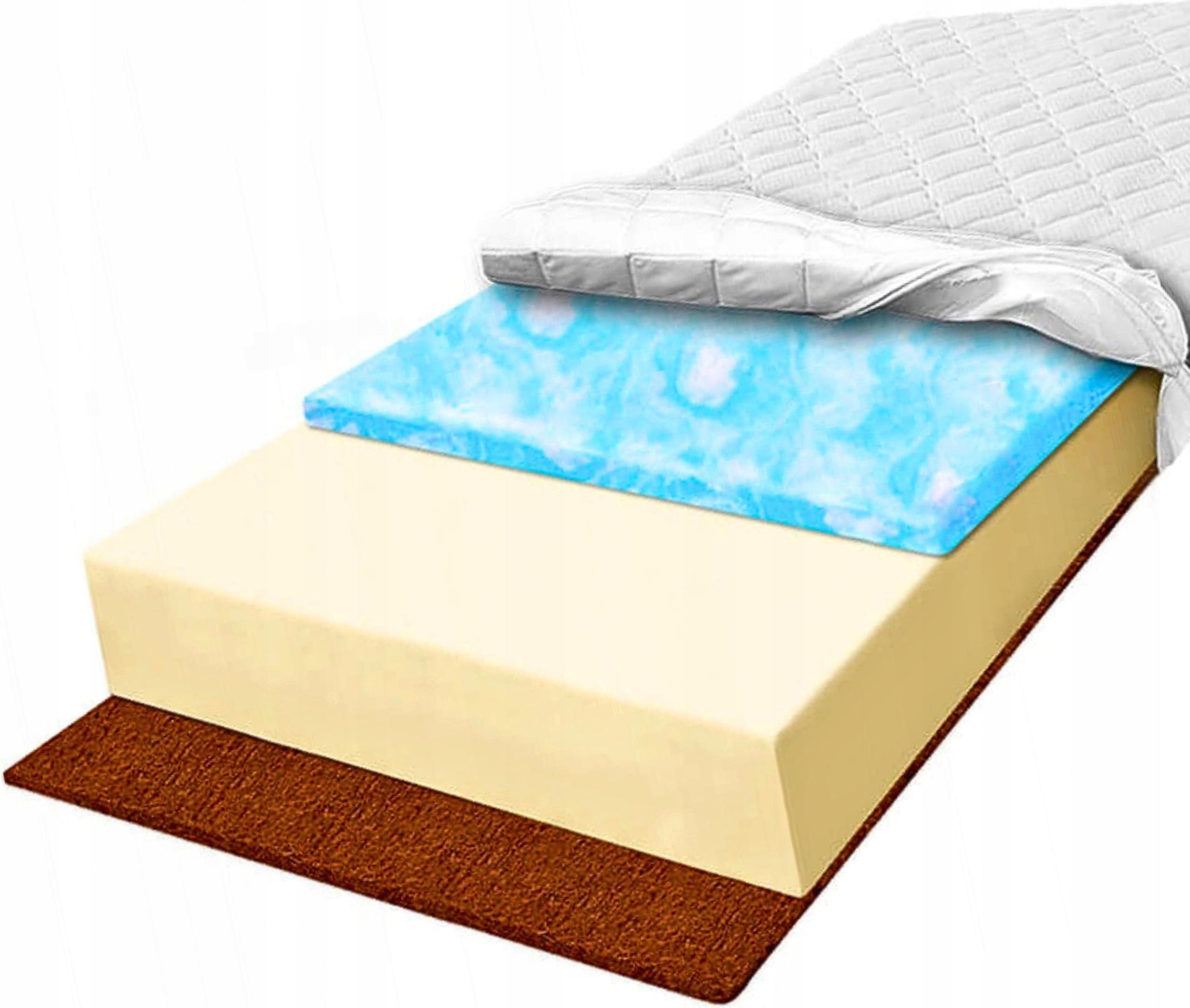 H2 H4 Penový matrac 160x180 kokos Marshmalo 19cm tvrdená pena