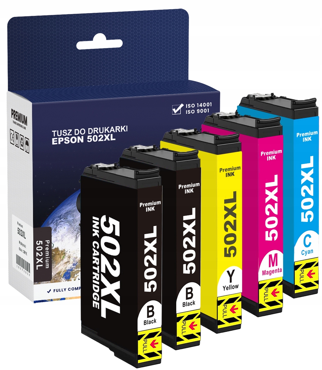 

5x Tusze 502 XL Do Espon XP-5100 XP-5155 WF-2800
