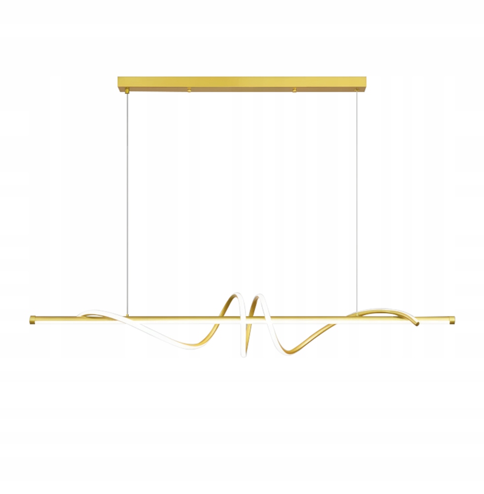 Závěsná lampa Toolight zlatá 120 cm integrovaná Led s dálkovým ovládáním
