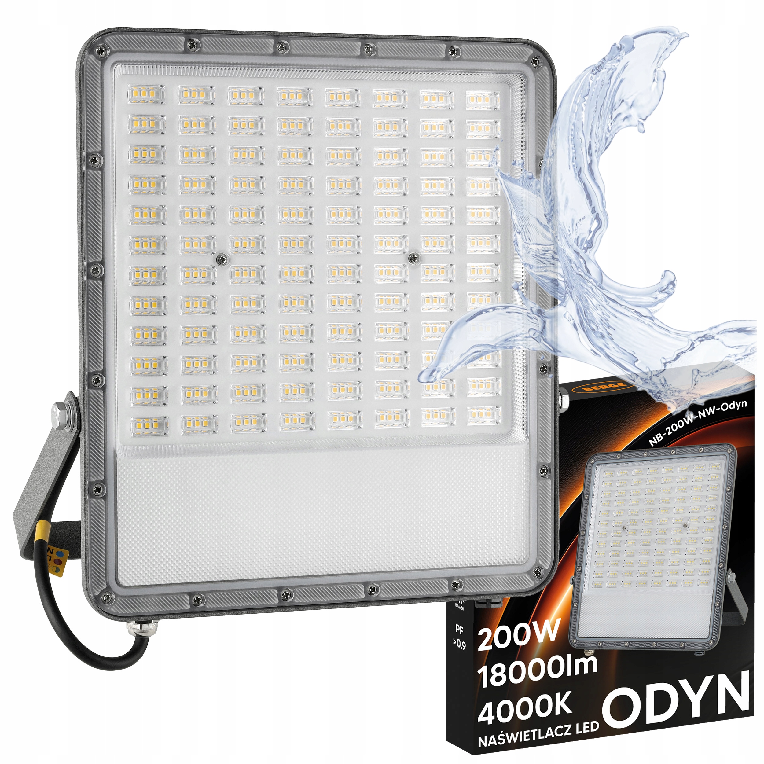 Halogenová Led lampa 200W 18000lm Premium Venkovní 4000K IP66
