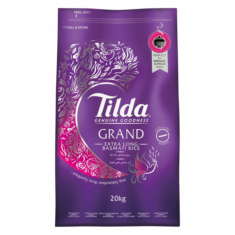 Tilda Grand Extra dlouhá Basmati Rýže 20KG